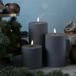 LED Kerze MIA Deluxe Für Außen 3D Flamme Flackernd H: 15cm D: 10cm Outdoor Grau 4 LED Kerze MIA Deluxe Für Außen 3D Flamme Flackernd H: 15cm D: 10cm Outdoor Grau -Heimtextilienserien Laden 03daf7b7 fdd1 4776 9aea 2b2f286644b3