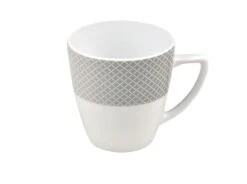 Kombiservice Moonlight 30tlg. - Weiß Mit Farbigem Gittermuster-Dekor Und Geschwungenen Kanten - Für 6 Personen -Heimtextilienserien Laden 088b0ee5 97e6 4376 b2da 58f0244b6be7