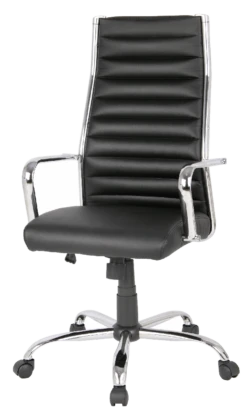 SIGMA Bürostuhl EC410, Aus PU, 59 X 70 X 108,5 Cm, Lederoptik Mit Sitzhöhenverstellung, Schwarz