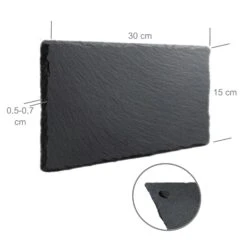 EGenuss 6er-Set Schieferplatten Dessertteller Sushi Geschirr Schwarz Teller Schiefer Serviertablett 30x15 Cm -Heimtextilienserien Laden 0dce71d1 d3c8 4ac2 ac79 703767d957d0