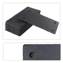 EGenuss 6er-Set Schieferplatten Dessertteller Sushi Geschirr Schwarz Teller Schiefer Serviertablett 30x15 Cm -Heimtextilienserien Laden 1843fac3 6a6c 40eb 96c0 70903dc5236b