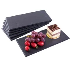 EGenuss 6er-Set Schieferplatten Dessertteller Sushi Geschirr Schwarz Teller Schiefer Serviertablett 30x15 Cm -Heimtextilienserien Laden 1f5fb0b3 9071 4ac5 ae66 bfbf665df1e8