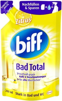 Biff Bad Total Zitrus Badreiniger Bad Reiniger Badezimmer 12x250 Ml Nachfüllpack -Heimtextilienserien Laden 20b8699a 3b68 449a b475 627b8e00c1bc