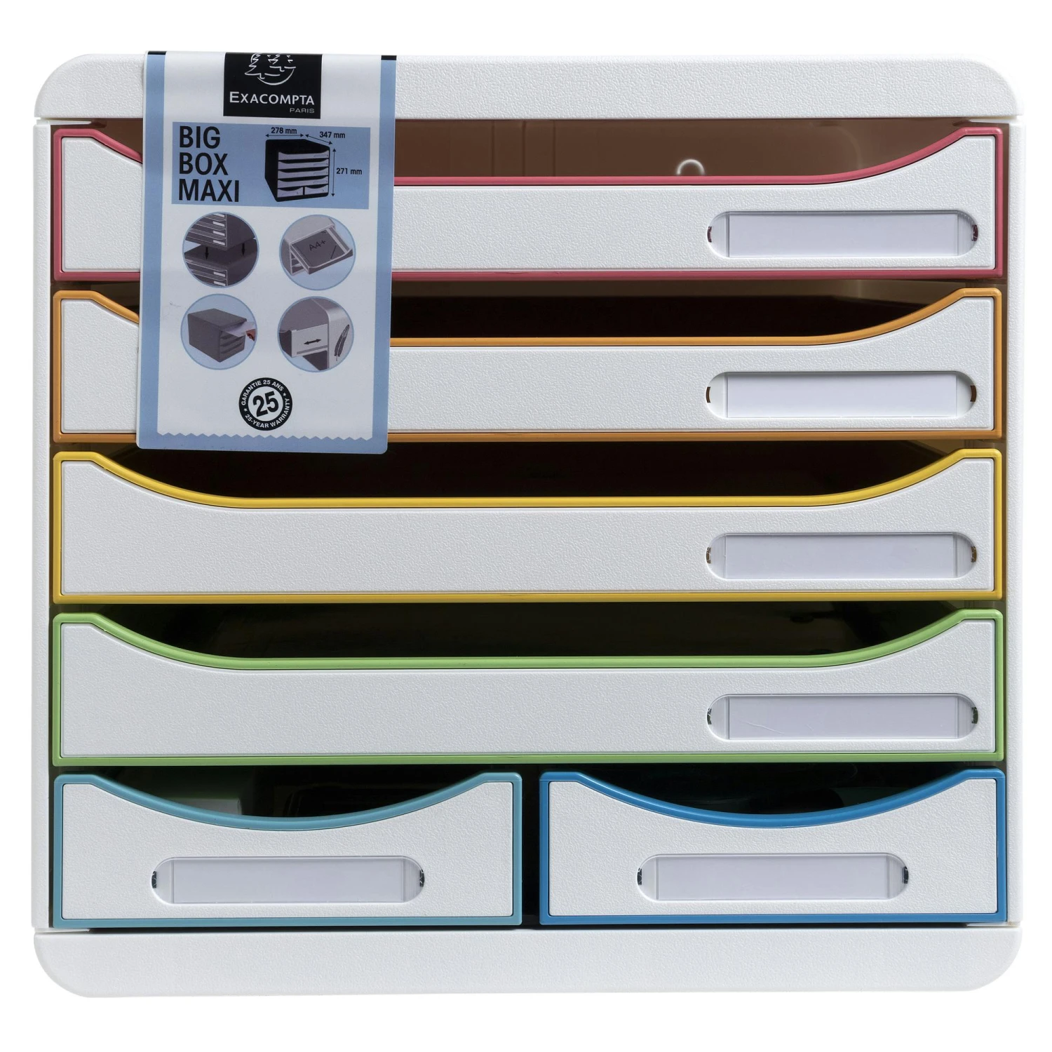 Exacompta 312913D BLACK & WHITE OFFICE Schubladenbox mit 4 Schubfächern, BIG BOX MAXI, 347x278x271 mm - Weiss/Harlekin Exacompta 312913D BLACK & WHITE OFFICE Schubladenbox Mit 4 Schubfächern, BIG BOX MAXI, 347x278x271 Mm - Weiss/Harlekin -Heimtextilienserien Laden 33cdd4ce 9531 4b16 9277 26d6082e7c50