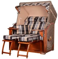 Strandkorb - Bene Living - Schaalsee Mahagoni - PE Grau - Modell 581 - Inkl. Liftersystem -Heimtextilienserien Laden 3d6ed3c9 d012 41c1 9fe0 fd6eeca7cda8