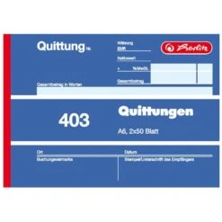 Herlitz Formularbuch 'Rechnung 307', DIN A5, 3 X 40 Blatt 8 Herlitz Formularbuch 'Rechnung 307', DIN A5, 3 X 40 Blatt -Heimtextilienserien Laden 3dadd6b7 3c40 48c9 827e 6a7bf62d2344