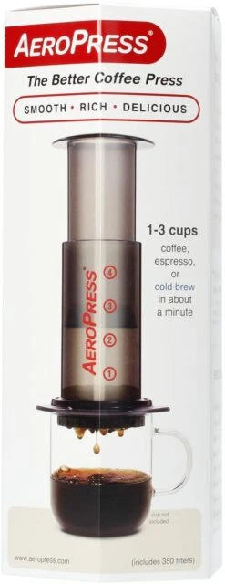 AeroPress Go Coffee Maker Kaffeebereiter, Inkl. 350 Filtern -Heimtextilienserien Laden 46a3a13c 0730 48ee b748 b84c3e27547f 1
