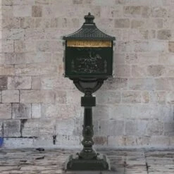 VidaXL Säulenbriefkasten Aluminium Vintage-Stil Rostfrei Bronze -Heimtextilienserien Laden 663a7fef bbdd 4f2b a4ca 16180df2b43b