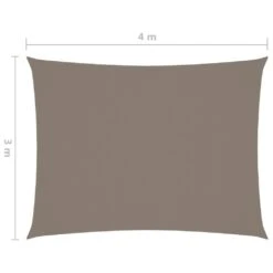 VidaXL Sonnensegel Oxford-Gewebe Rechteckig 3x4 M Taupe -Heimtextilienserien Laden 8e0daf28 ae44 4ba9 b398 08b214300765