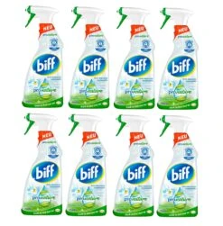 Biff Pro Nature 8x750 Ml Badreiniger Sprühflasche 8er Pack Reiniger Gegen Kalk