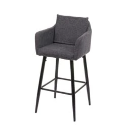 Barhocker HWC-H93, Barstuhl Tresenhocker, Fußablage Metall ~ Stoff/Textil Hellgrau 4 Barhocker HWC-H93, Barstuhl Tresenhocker, Fußablage Metall ~ Stoff/Textil Hellgrau -Heimtextilienserien Laden 931779e0 f722 417d 9283 88d9c88c494b