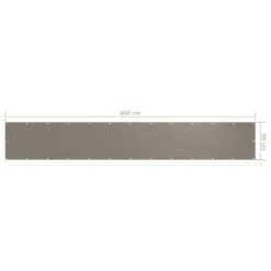 VidaXL Balkon-Sichtschutz Taupe 90x600 Cm Oxford-Gewebe -Heimtextilienserien Laden 98f389c6 cc0e 49e7 8e8a 82659e4d84ac