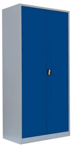 Stahl-Aktenschrank Metallschrank Abschließbar Werkzeugschrank 195 X 92,5 X 60cm Lichtgrau/Enzianblau 530361 -Heimtextilienserien Laden a015df52 34de 4643 921b 9720594b61ce