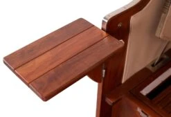 Strandkorb Komplettset - Bene Living - Schaalsee Mahagoni - PE Grau - Modell 582 - Inkl. Liftersystem -Heimtextilienserien Laden a20e07fc f03d 4920 aece 50590a4cd59a