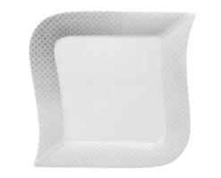 Tafelservice Moonlight 12tlg. - Weiß Mit Farbigem Gittermuster-Dekor Und Geschwungenen Kanten - Für 6 Personen -Heimtextilienserien Laden c4f15399 543c 4aa3 96cb 11fe8a88e716