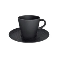 Villeroy & Boch Manufacture Rock Espressotasse Mit Untertasse Schwarz -Heimtextilienserien Laden c599f61b 395b 414c bf0f a7770be5a37b