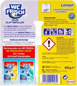 WC FRISCH Duo-Duftspüler 10er Pack Lemon WC Reiniger & WC-Duftstein 10x1 Stück -Heimtextilienserien Laden c6218100 fc0c 4b6d bb39 a29e52b28d31