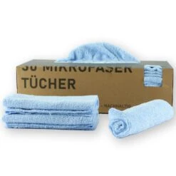 PLENTYFY | 50 Stück Mikrofasertücher Grau 30x30 Cm In Nachhaltiger Spenderbox | Saugstark & Waschbar | Fenstertücher | Spiegeltücher | Putztuch -Heimtextilienserien Laden deafe050 c471 4be1 8602 92f66c93a09f