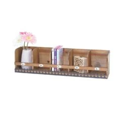 Wandregal HWC-C55, Schubladen-Regal, Shabby-Look Vintage, 21x46x30cm ~ Braun -Heimtextilienserien Laden e777163e 34cf 4541 8c05 54adf2bd9331